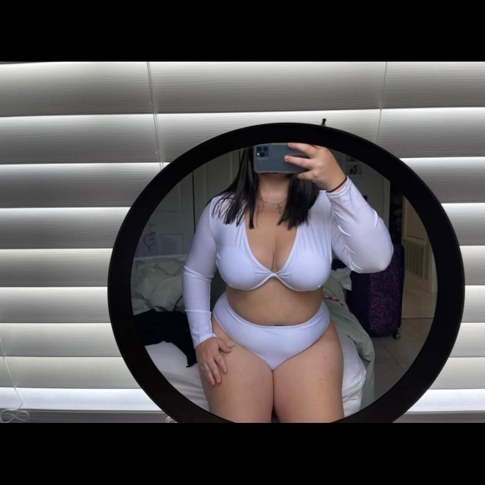 Plus size White Swim Set Size XXXL (NEW) 🏝👙